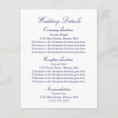 航海のいかりネイビーブルー結婚ズ詳細 エンクロージャーカード (裏面)