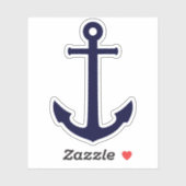 航海のいかりネイビーブルー シール (シート)