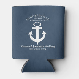 航海のいかりネイビーブルー 缶クーラー