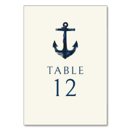 航海のいかりネイビーモダンル結婚ズ テーブルナンバー