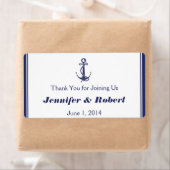 航海のいかりネイビ結婚ーのウォーターボトルラベル ラベル (インサイチュ)