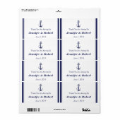 航海のいかりネイビ結婚ーのウォーターボトルラベル ラベル (フルシート)