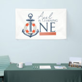 航海のいかりハッピーバースデーパーティーバナー 横断幕 (トレードショー)