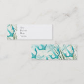 航海のいかりビーチ海シーサイドコースタルテーマ スキニー名刺 (正面/裏面)