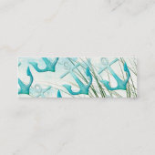 航海のいかりビーチ海シーサイドコースタルテーマ スキニー名刺 (裏面)