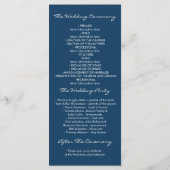 航海のいかりビーチ結婚式プログラム プログラム (裏面)