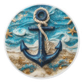 航海のいかりビーチ セラミックノブ (正面)