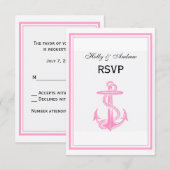 航海のいかりピンク枠2V RSVP (正面/裏面)