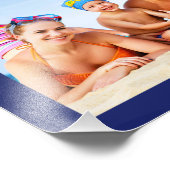 航海のいかりファミリー写真コラージブルーフレーム フォトプリント            (角)