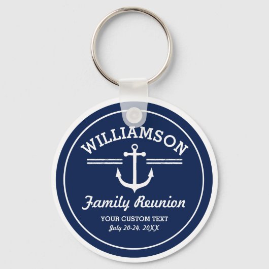 航海のいかりファミリー懇親会トリップクルーズビーチ キーホルダー (正面)