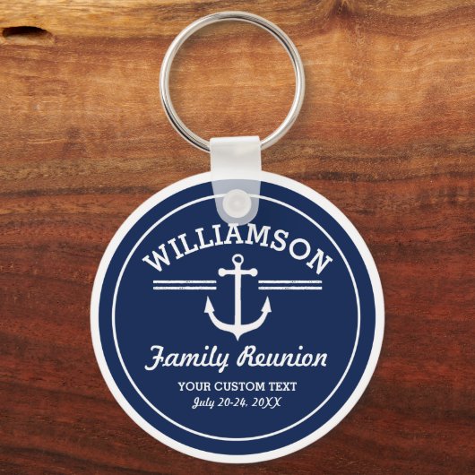 航海のいかりファミリー懇親会トリップクルーズビーチ キーホルダー (正面)