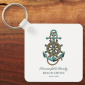 航海のいかりファミリー懇親会ビーチクルーズ キーホルダー (正面)