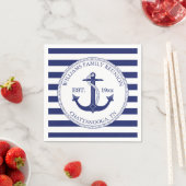 航海のいかりファミリー懇親会モノグラム スタンダードカクテルナプキン (インサイチュ)