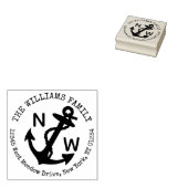 航海のいかりファミリ名差出人住所 ラバースタンプ (押印)