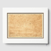 航海のいかりフレームヴィンテージ結婚紙 ゲストブック (裏面)