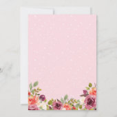 航海のいかりフローラブライダルシャワー 招待状 (裏面)