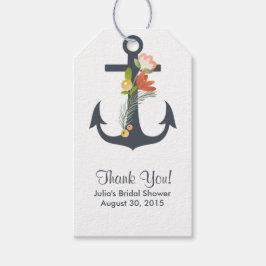 航海のいかりブライダルシャワーメッセージカード ギフトタグ