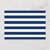 航海のいかりブルーの結婚詳細挿入カード エンクロージャーカード (裏面)