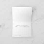 航海のいかりブルーベビーシャワーサンキューカード サンキューカード (内部)