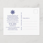 航海のいかりブ結婚ルーの日付の変更 案内ポストカード (裏面)