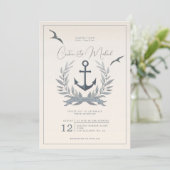 航海のいかりヘラルド結婚式招待状 招待状 (スタンド正面)