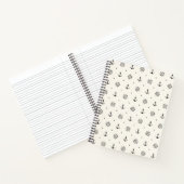 航海のいかりホイールパターン ノートブック (内部)