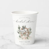 航海のいかりホイールリーフィフローラブライダルシャワー 紙コップ (裏面)