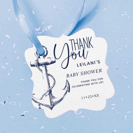 航海のいかりホワイトありがとう フェイバータグ