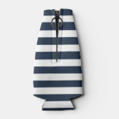 航海のいかりボートファミリー名海軍ブルーストライプ ボトルクーラー (裏面)