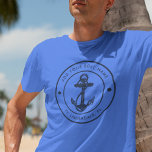 航海のいかりボート名ボートカスタム トライブレンドＴシャツ<br><div class="desc">上の「パーソナライズ」ボタンを使ってボートやキャプテンの名前クリックや場所を追加する。海の冒険の究極の連カスタム絡である航海の私たちのスタイルをテーマにしたボートスワッグTシャツと一緒に船出しなさい。このティーはクラシックインスパイアの海のモチーフであるいかりやロープを使ったのデザインが特徴疑問に思で、海の可愛いを誇る。あなたはの海岸沿いのクルージングや海賊探検に乗り出すかどうか航海の、私たちのTシャツは機能と機能の完璧なブレンドであしゃれているり、ボーイング愛好家のための必需品である。船乗りや乗客にとって完璧な景品。</div>