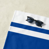 航海のいかりボート名任意の色 ビーチタオル (インサイチュ)