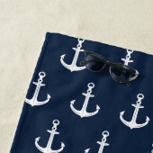 航海のいかりボート名 ビーチタオル (インサイチュ)