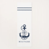 航海のいかりボート名 ヨガマット (裏面)