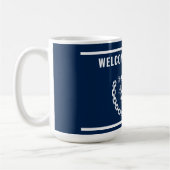 航海のいかりボート&キャプテン名 コーヒーマグカップ (左)