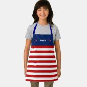 航海のいかりマリンレッド白ストライプ エプロン (インサイチュ)