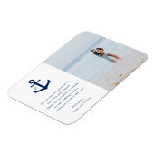 航海のいかりモノグラム写真結婚式の引き出物 マグネット (左側)