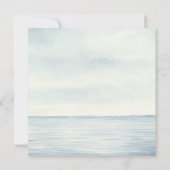 航海のいかりモノグラム海ウォーター結婚カラー 招待状 (裏面)