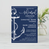 航海のいかりリハ結婚ーサルのディナー海軍 招待状 (スタンド正面)