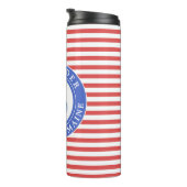 航海のいかりレッド熱パーソナライズされたタンブラー タンブラー (回転右)