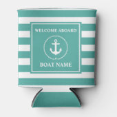 航海のいかりロストライプのープ歓迎ボート名 缶クーラー (正面)