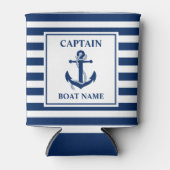 航海のいかりロストライプのープ船長ボート名 缶クーラー (正面)