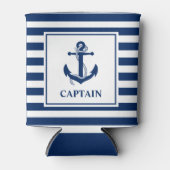 航海のいかりローストライプのプ船長 缶クーラー (正面)
