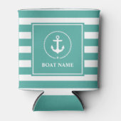 航海のいかりロープボストライプのート名 缶クーラー (正面)