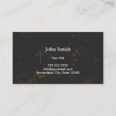 航海のいかりヴィンテージグランジダーク 名刺 (裏面)