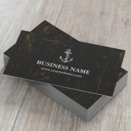 航海のいかりヴィンテージグランジダーク 名刺