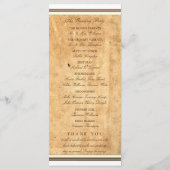 航海のいかりヴィンテージ紙結婚式 プログラム (裏面)