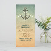 航海のいかりヴィンテージ結婚式 プログラム (スタンド正面)