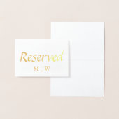 航海のいかり予約結婚テーブルの場所金ゴールド 箔カード (ディスプレー)