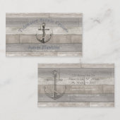 航海のいかり付き 名刺 (正面/裏面)