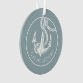 航海のいかり初結婚したのクリスマス飾り オーナメント (正面)